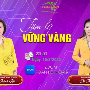 Tâm lý vững vàng - Đào tạo Hoàng Sơn - GD Nguyễn Thành Nho