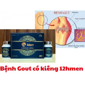 Viên nhai sinh lý nam 12hmen Hoàng Sơn, người bị bệnh gout yếu sinh lý có uống được không